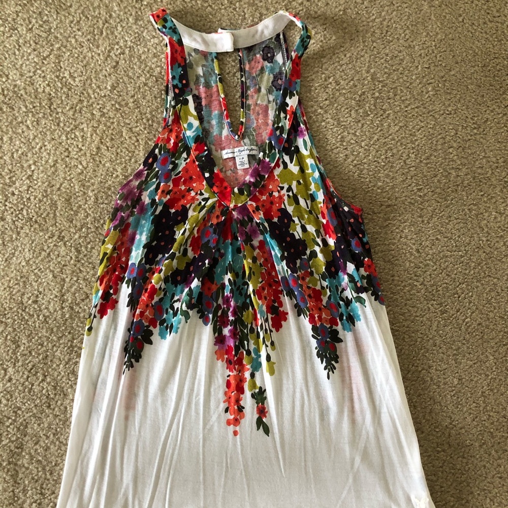 Floral racerback tank top